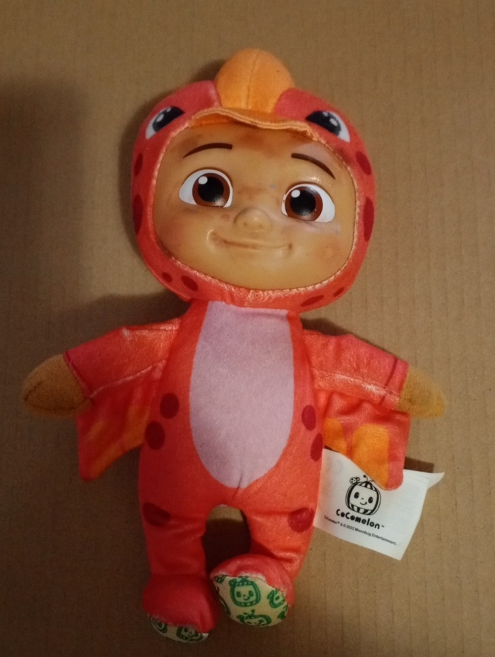 Orange Bat Baby Plush Toy - Soft Kids Stuffed Character